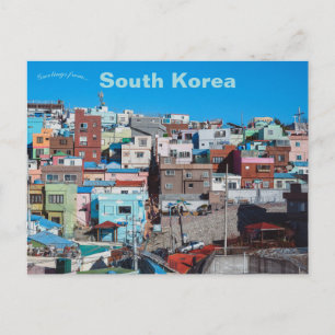 Carte Postale Village culturel de Gamcheon Busan Corée du Sud
