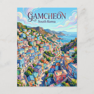 Carte Postale Village culturel de Gamcheon Corée du Sud