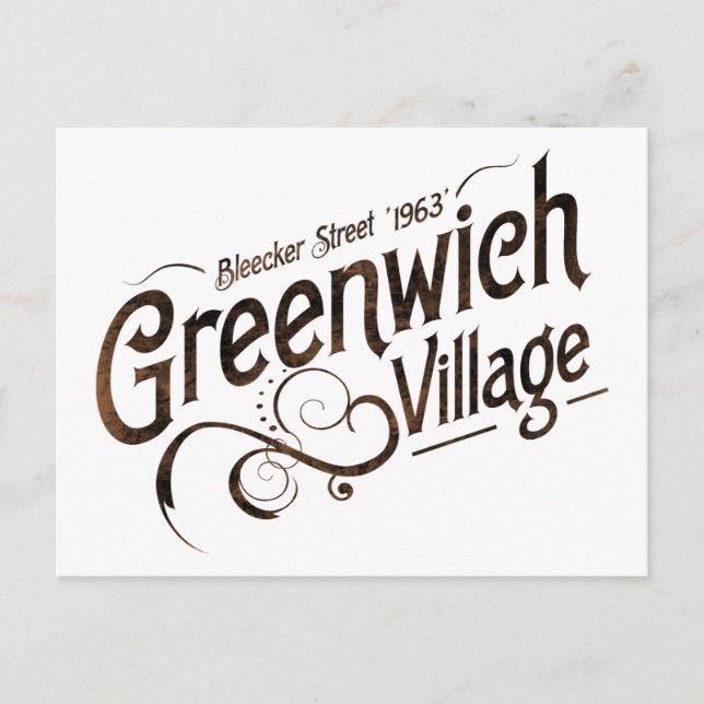 Carte Postale Village de Greenwich (Devant)