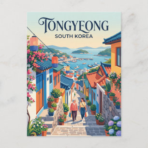 Carte Postale Village de la fresque de Dongpirang en Corée du Su