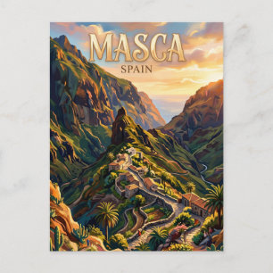 Carte Postale Village de Masca Espagne