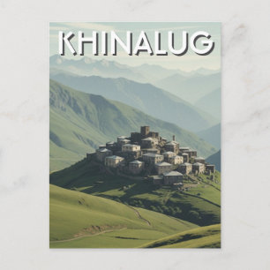 Carte Postale Village de montagne de Khinalug en Azerbaïdjan