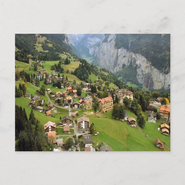 Carte Postale Village de montagne Jungfrau (Devant)