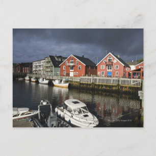 Carte Postale Village de pêcheurs Henningsvaer, hors saison,