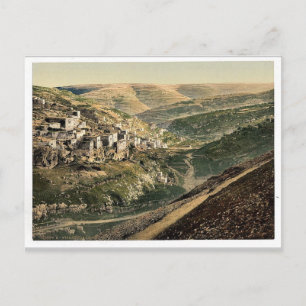 Carte Postale Village de Siloam, Jérusalem, Terre Sainte Photo r