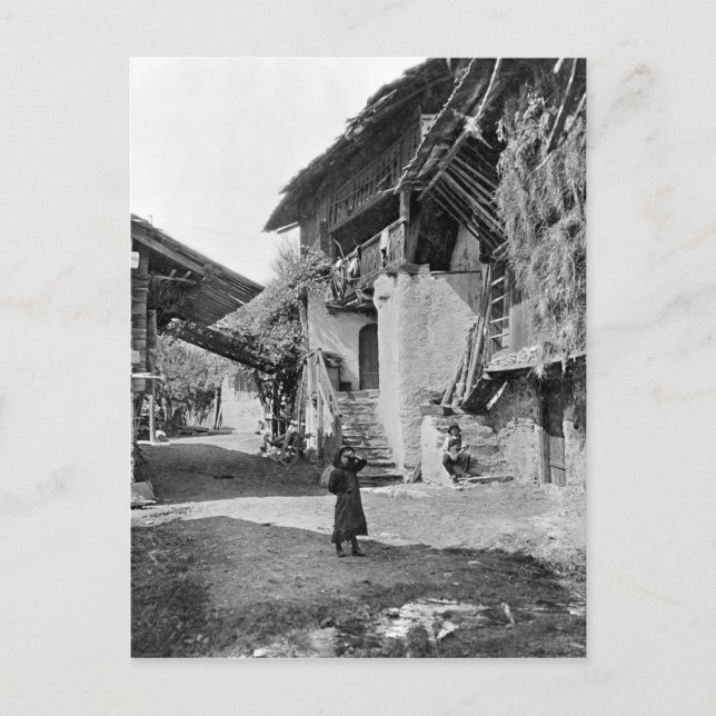 Carte Postale Village du Valais, début du XXe siècle (Devant)