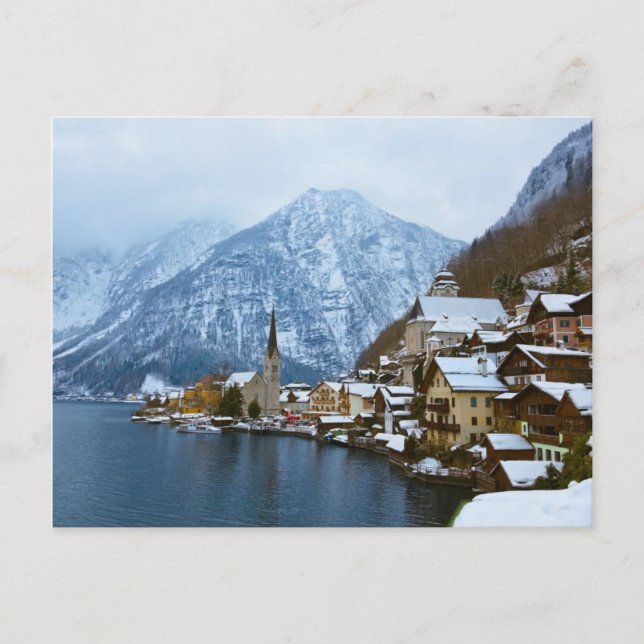 Carte Postale Village Hallstatt Sur Le Lac - Salzbourg Autriche (Devant)