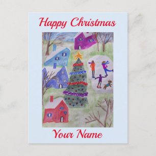 Carte postale Village Noël