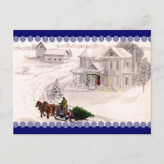 Carte postale Village Noël