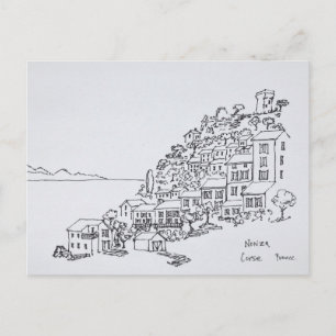 Carte Postale Village perché de Nonza   Corse, France