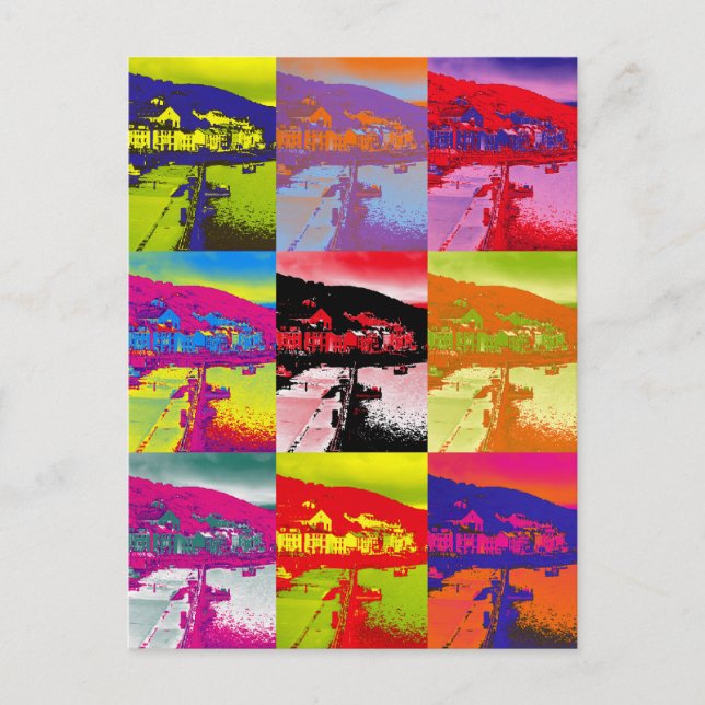 CARTE POSTALE VILLAGES DE WALES (Devant)