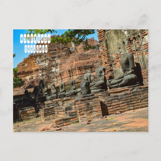 Carte Postale Ville antique d'Ayutthaya (Devant)