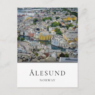 Carte Postale Ville Art Nouveau Alesund en Norvège