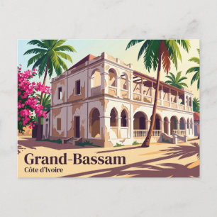 Carte Postale Ville coloniale historique, Grand-Bassam Côte d'Iv
