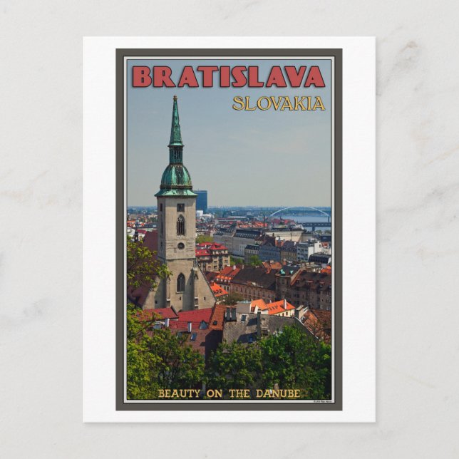Carte Postale Ville de Bratislava (Devant)