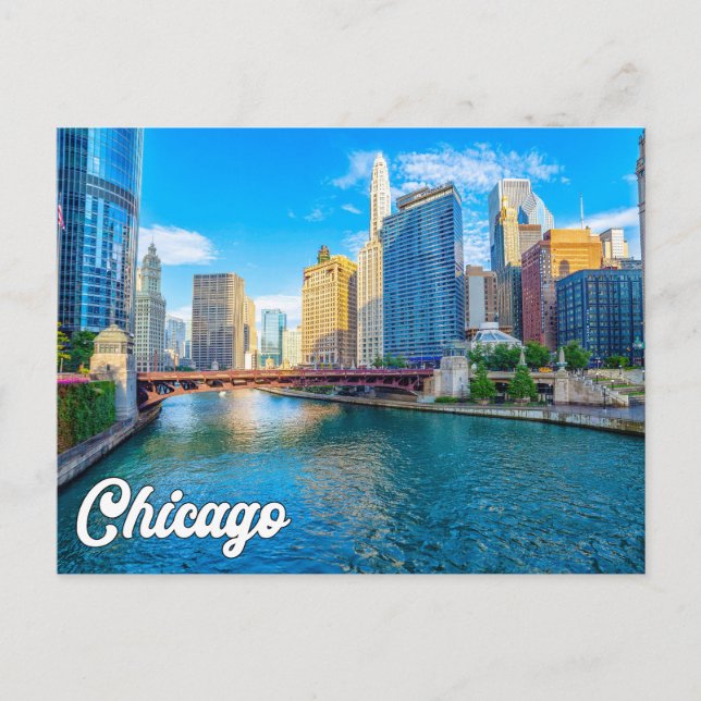 Carte Postale Ville De Chicago, Illinois, États-Unis (Devant)