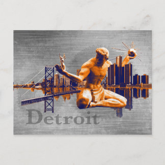 Carte Postale Ville de Detroit