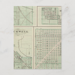 Carte Postale Ville de Fowler, Benton Co