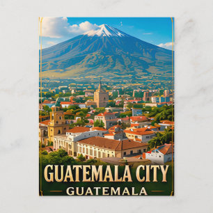 Carte Postale Ville de Guatemala Volcan Patrimoine Maya Voyage S