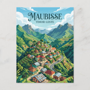 Carte Postale Ville de Maubisse Timor-Leste