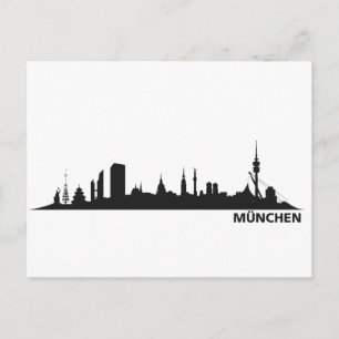 Carte Postale Ville de Munich - Skyline 1c