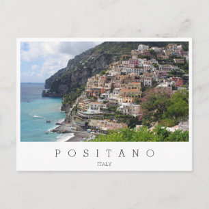 Carte Postale Ville de Positano sur la côte d'Amalfi en Italie