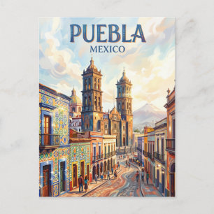 Carte Postale Ville de Puebla Mexique