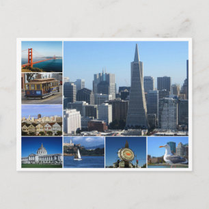 Carte Postale Ville de San Francisco ville de voyage Amérique