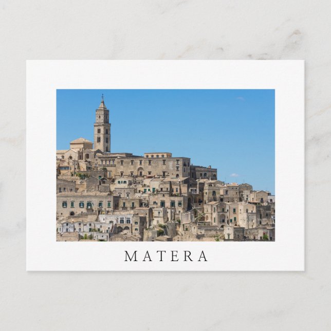 Carte Postale Ville de Sassi di Matera en Italie (Devant)