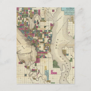 Carte Postale Ville De Seattle Et Environs
