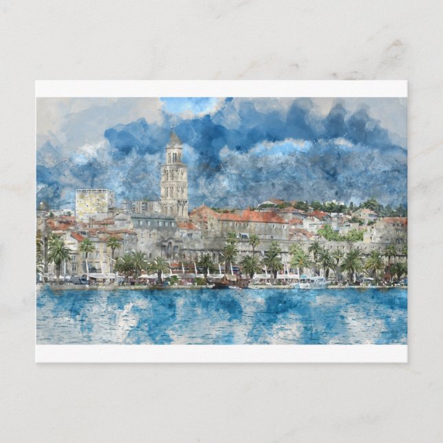 Carte Postale Ville de Split en Croatie (Devant)