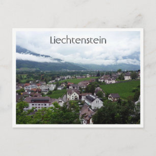 Carte Postale ville de vaduz