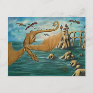 Carte Postale Ville des dragons