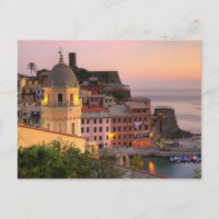 Ville en pente de Vernazza au crépuscule, Cinque