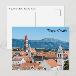 Carte Postale Ville historique de Trogir - Dalmatie, Croatie