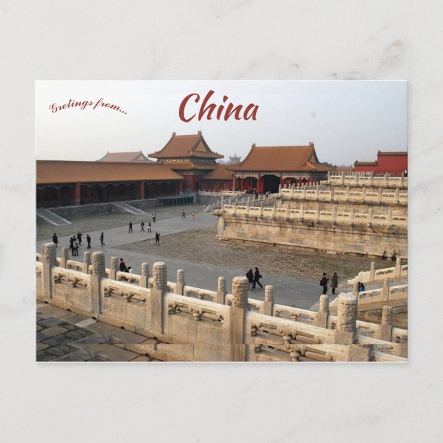 Carte Postale Ville interdite Pékin Chine (Devant)