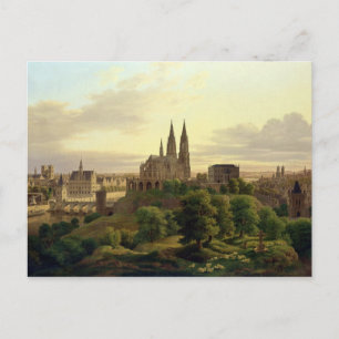 Carte Postale Ville médiévale en 1830, 1830