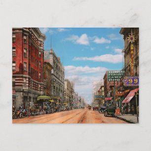 Carte Postale Ville - Memphis TN - Main Street Mall 1909