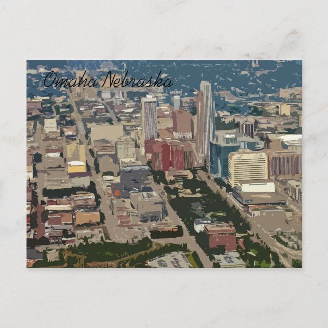 Carte Postale Ville peinte (Omaha Nebraska) (Devant)