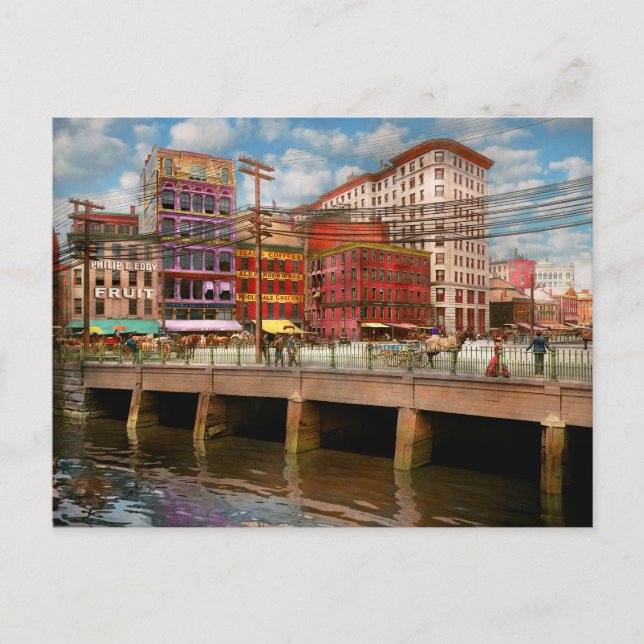 Carte Postale Ville - Providence RI - Crawford Street Bridge 190 (Devant)