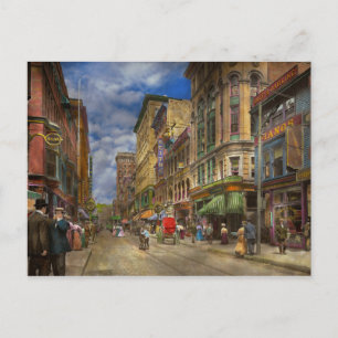 Carte Postale Ville - Providence RI - Vivre dans la ville 1906