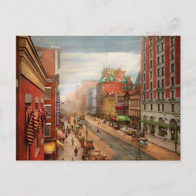 Carte Postale Ville - Rochester NY - National Theatre 1908 (Devant)