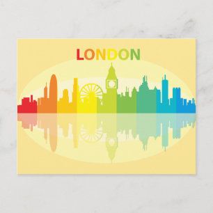 Carte Postale Ville Skyline Londres, Angleterre