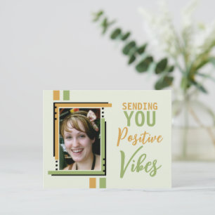 Carte Postale Villes positives encouragement ajouter photo or ve
