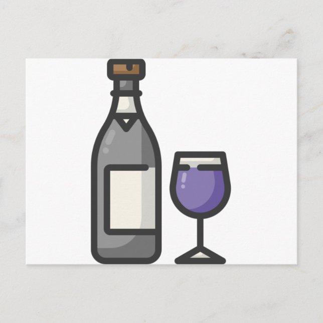 Carte Postale vin (Devant)