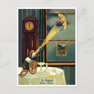 Carte Postale Vin Cork Atteindre la Lune