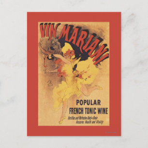Carte Postale Vin Mariani Danseuse Fille Versant Du Vin