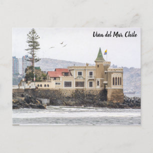 Carte Postale Viña del Mar, Chili, El Castillo Wulff