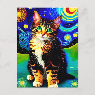 Carte postale Vincent Cat Gogh