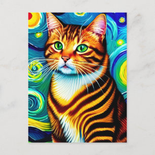 Carte postale Vincent Cat Gogh